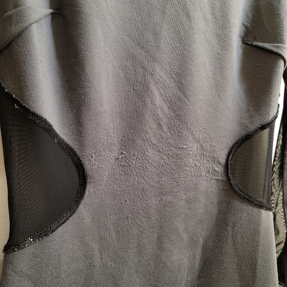 Express Silver Metallic Long Sleeve Dress in 6 - Picture 9 of 16